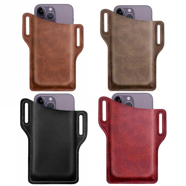 Leather Belt Phone Pouch