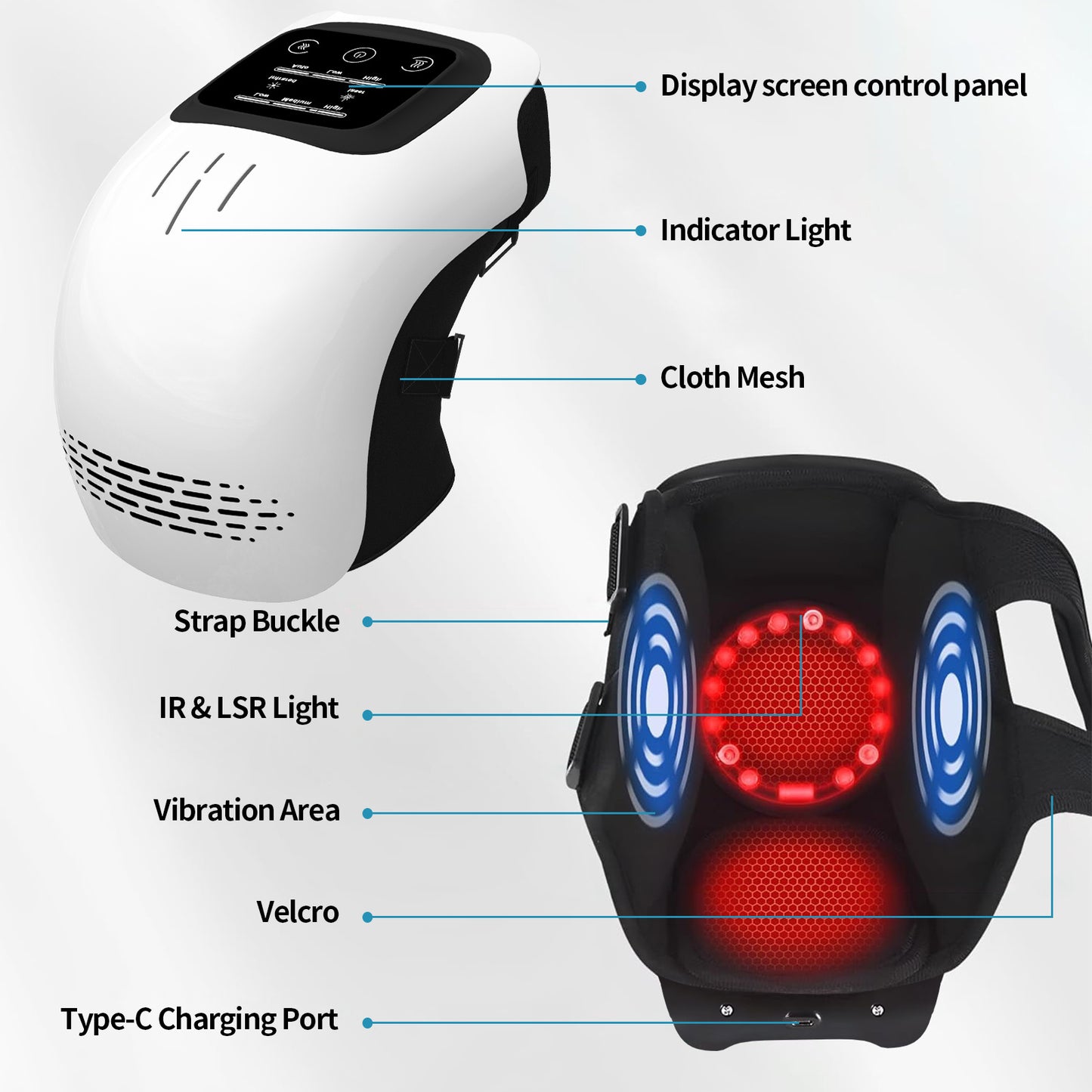 Intelligent Electric Knee Massager – Pain Relief & Physiotherapy Device