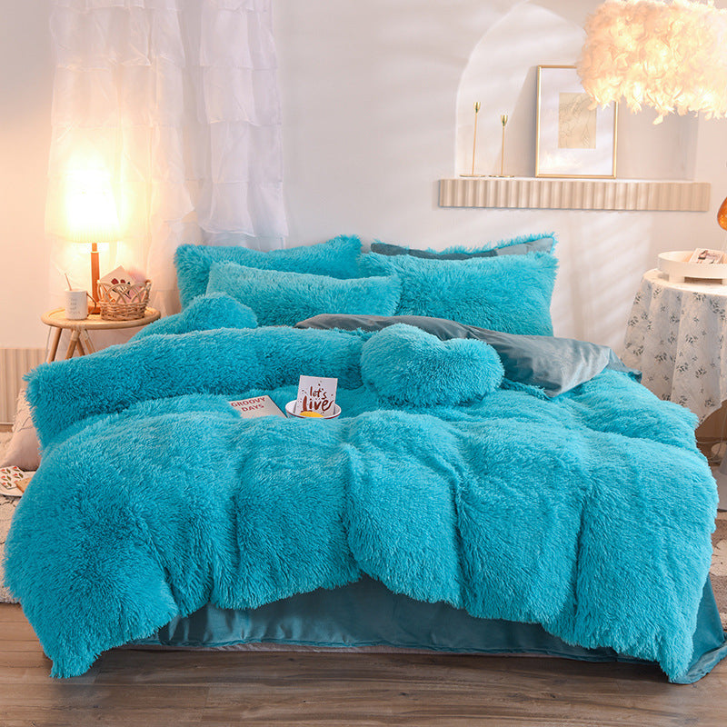 Fleece Duvet Cover Set, Queen/King