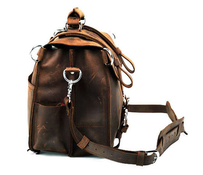 Convertible Crazy Horse Leather Travel Bag - Al-Noor Bazaar