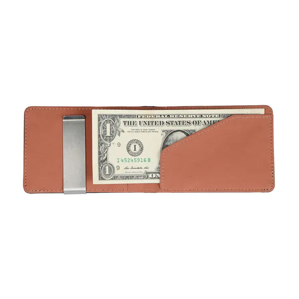 Unisex Leather Wallet, Bifold Credit Card Holder With Money Clip