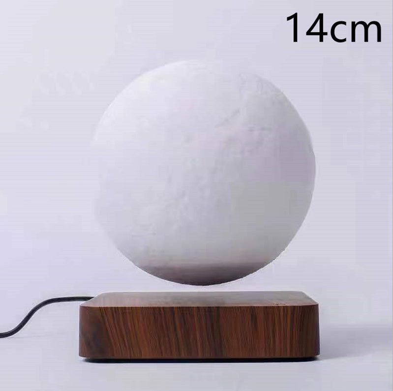 Magnetic Levitation Moon Lamp | 3D Printed Floating Night Light | Touch Control Desk Decor