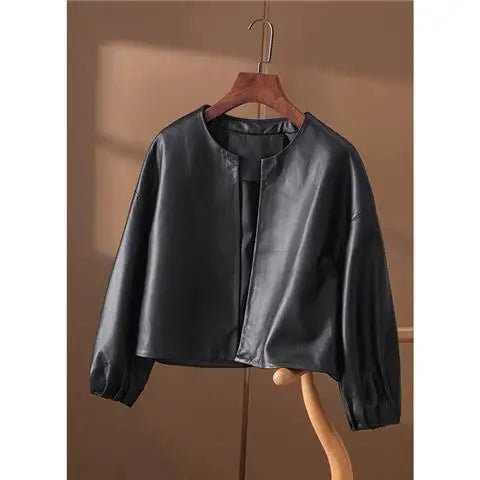 Vintage Leather Jacket for Women - Al-Noor Bazaar