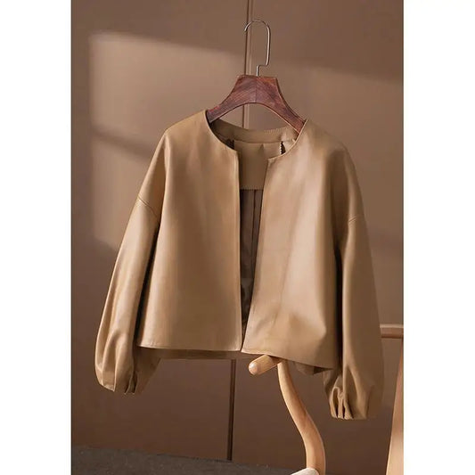 Vintage Leather Jacket for Women - Al-Noor Bazaar