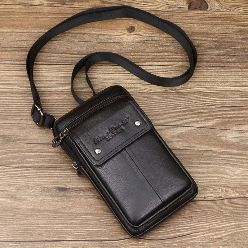 Genuine Leather Messenger Bag for Men - Al-Noor Bazaar