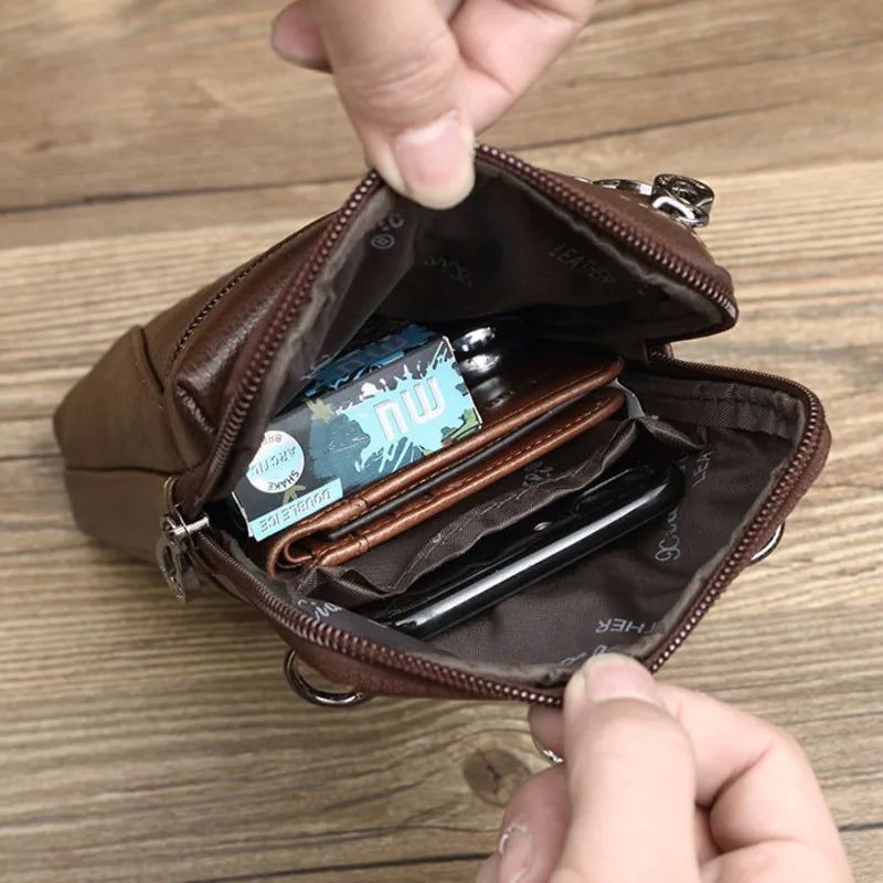 Genuine Leather Messenger Bag for Men - Al-Noor Bazaar