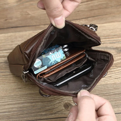 Genuine Leather Messenger Bag for Men - Al-Noor Bazaar