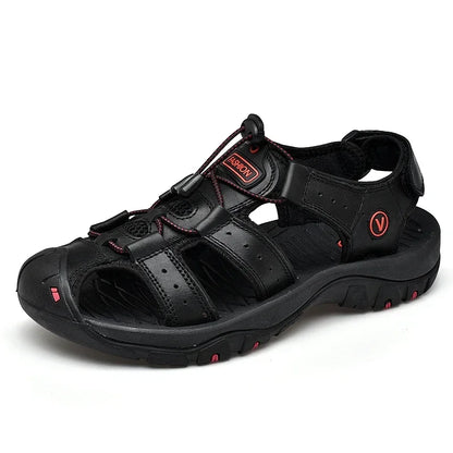 Leather Beach Sandals for Men - Al-Noor Bazaar