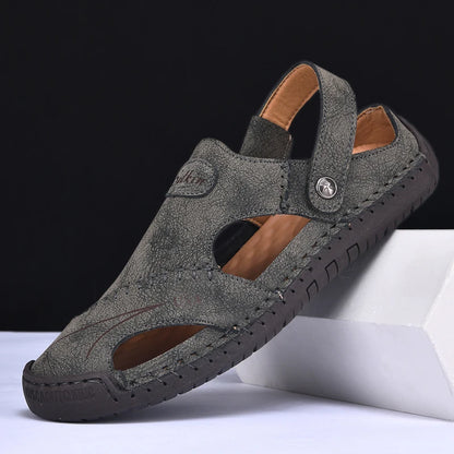 Breathable Leather Sandals for Men - Al-Noor Bazaar