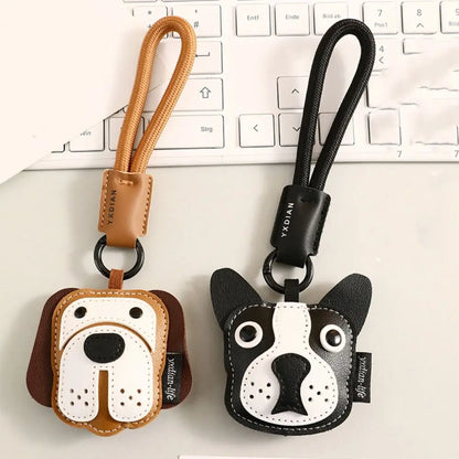 Leather Cat & Dog Keychain Bag Charm - Al-Noor Bazaar