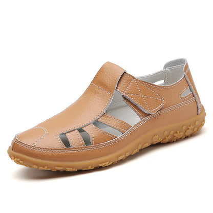 Women's Closed Toe Leather Sandals - Al-Noor Bazaar