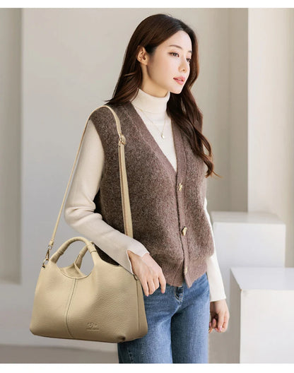 Soft Leather Tote Bag for Women - Al-Noor Bazaar