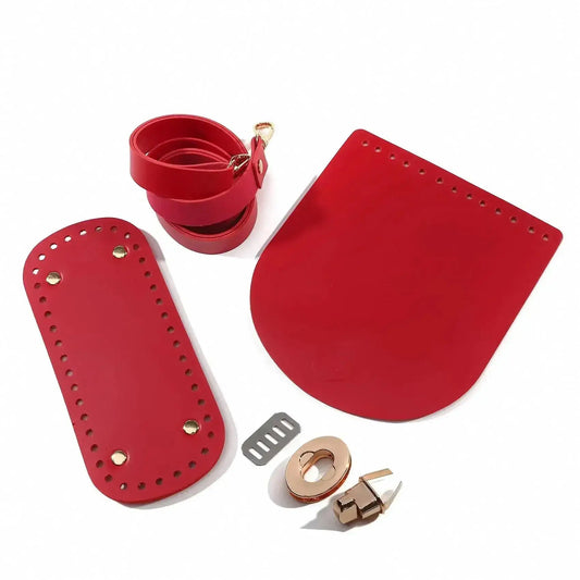 Woven Leather Bag Strap & Bottom Cover Set  Al-Noor Bazaar