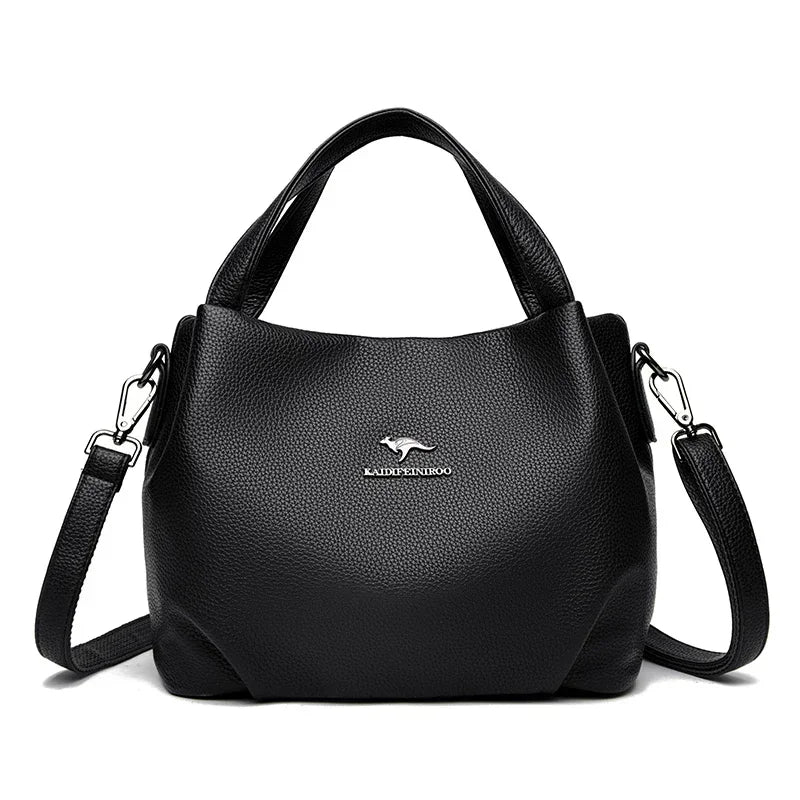 Soft Leather Crossbody Tote Bag for Women - Al-Noor Bazaar