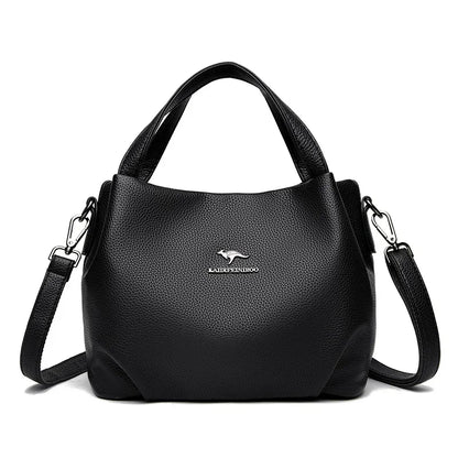 Soft Leather Crossbody Tote Bag for Women - Al-Noor Bazaar