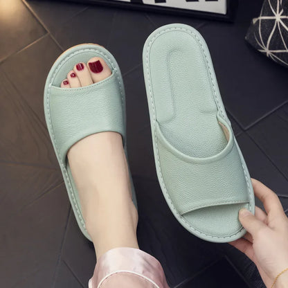Genuine Leather Slide Sandals for Men - Al-Noor Bazaar