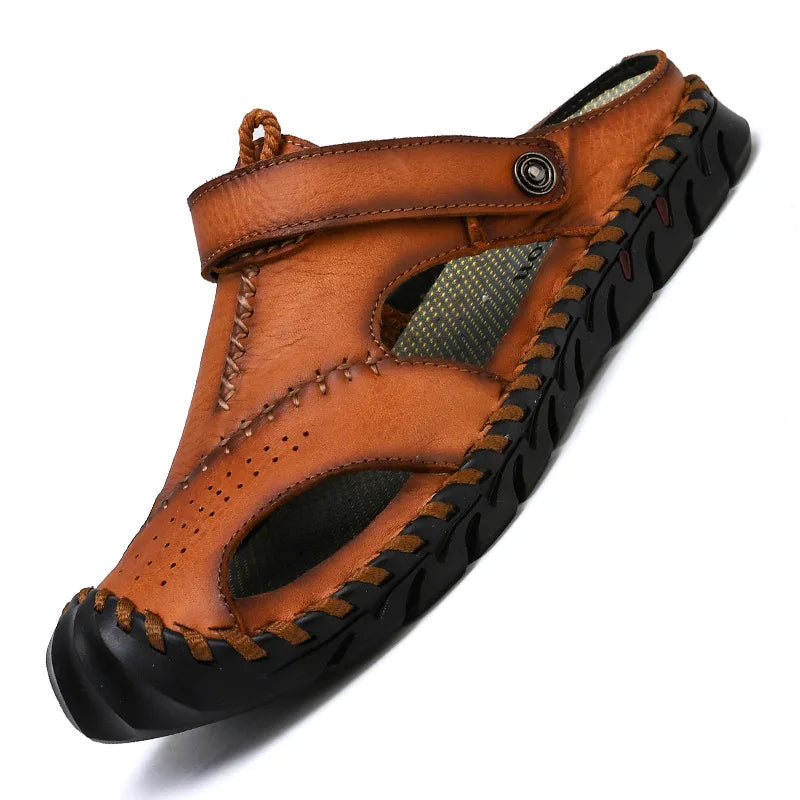 Genuine Leather Walking Sandals for Men - Al-Noor Bazaar