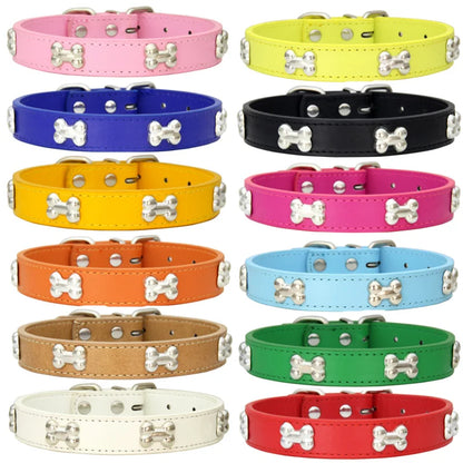 Leather Pet Collar for Small & Large Dogs - Al-Noor Bazaar