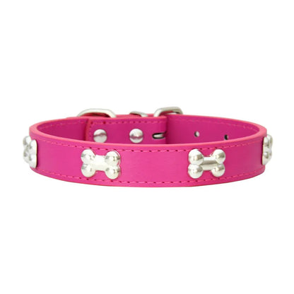 Leather Pet Collar for Small & Large Dogs - Al-Noor Bazaar