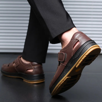 Genuine Leather Gladiator Sandals for Men - Al-Noor Bazaar