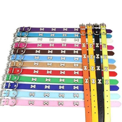 Leather Pet Collar for Small & Large Dogs - Al-Noor Bazaar
