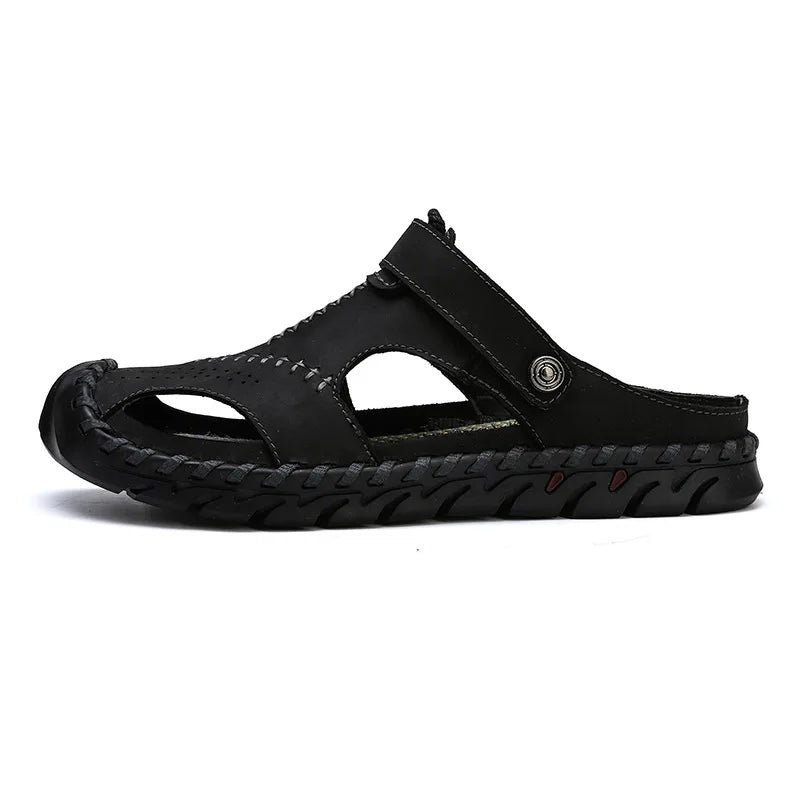 Genuine Leather Walking Sandals for Men - Al-Noor Bazaar