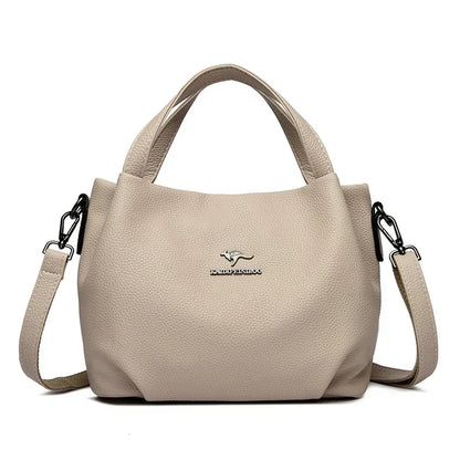 Soft Leather Crossbody Tote Bag for Women - Al-Noor Bazaar