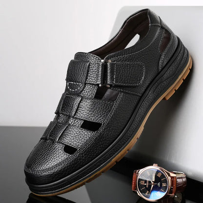 Genuine Leather Gladiator Sandals for Men - Al-Noor Bazaar