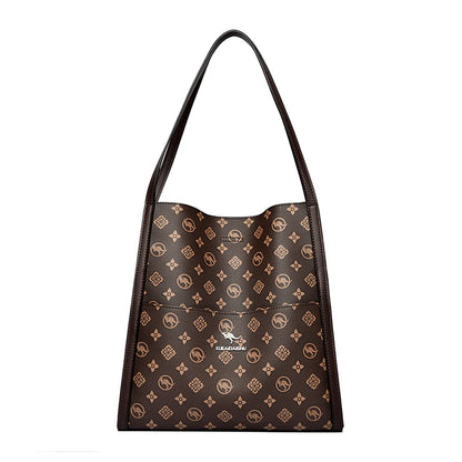 Leather Tote Bag with Top Handle for Women - Al-Noor Bazaar