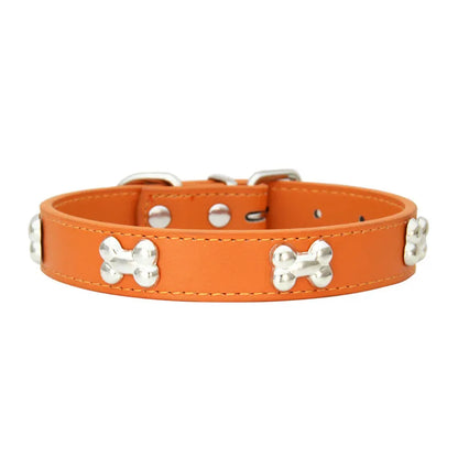 Leather Pet Collar for Small & Large Dogs - Al-Noor Bazaar