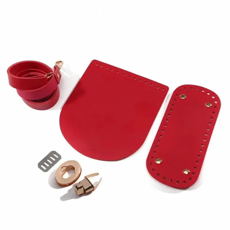 Woven Leather Bag Strap & Bottom Cover Set  Al-Noor Bazaar