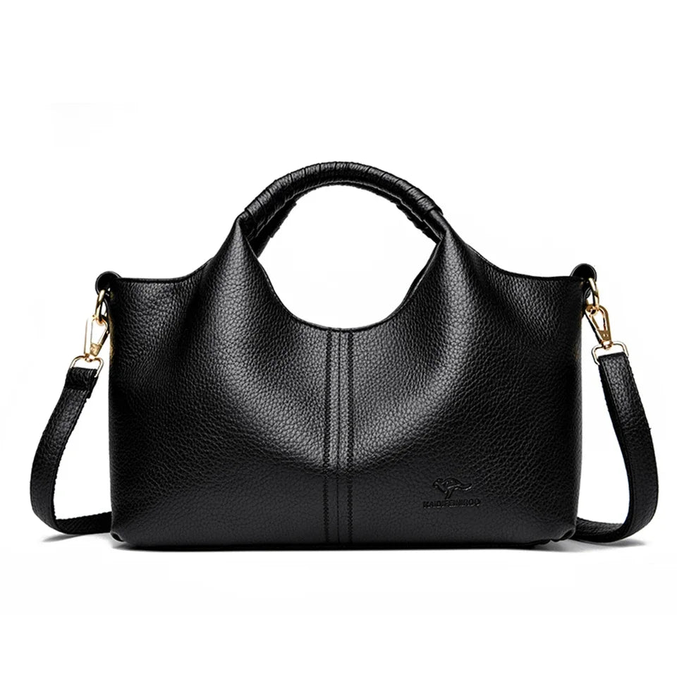 Soft Leather Tote Bag for Women - Al-Noor Bazaar