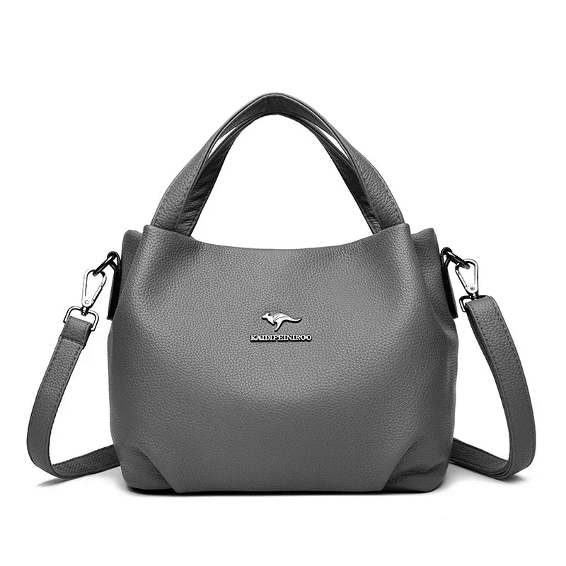Soft Leather Crossbody Tote Bag for Women - Al-Noor Bazaar