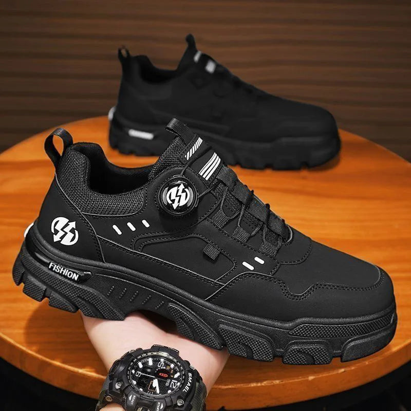 Leather Platform Sneakers for Men - Al-Noor Bazaar