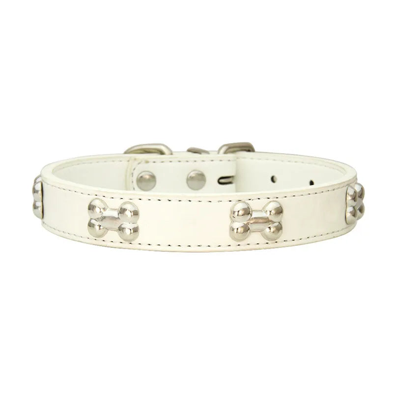 Leather Pet Collar for Small & Large Dogs - Al-Noor Bazaar