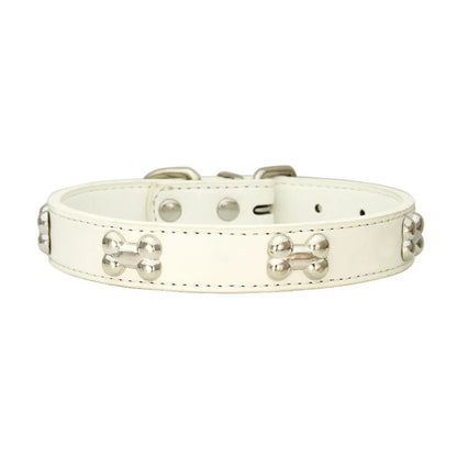 Leather Pet Collar for Small & Large Dogs - Al-Noor Bazaar