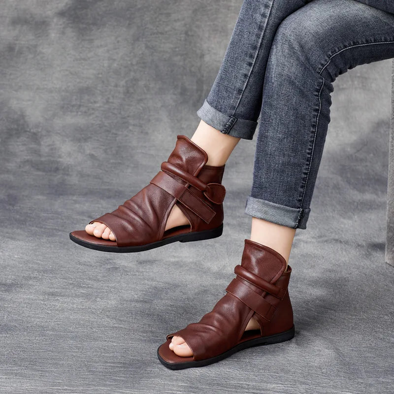 Genuine Leather Gladiator Sandals for Women - Al-Noor Bazaar