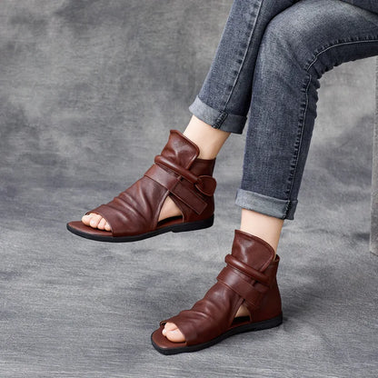 Genuine Leather Gladiator Sandals for Women - Al-Noor Bazaar