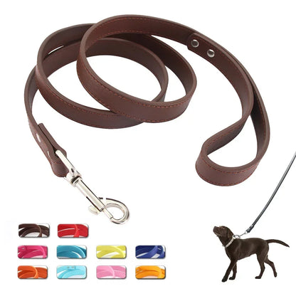 Leather Dog Leash for Small & Large Pets - Al-Noor Bazaar