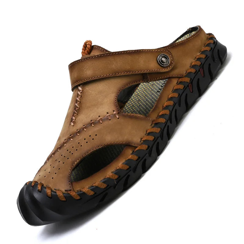 Genuine Leather Walking Sandals for Men - Al-Noor Bazaar