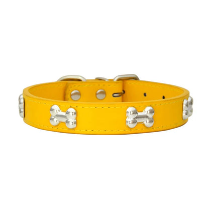 Leather Pet Collar for Small & Large Dogs - Al-Noor Bazaar