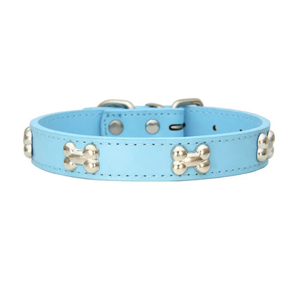 Leather Pet Collar for Small & Large Dogs - Al-Noor Bazaar