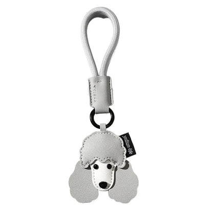 Leather Pet Keychain with Puppy Charm - Al-Noor Bazaar