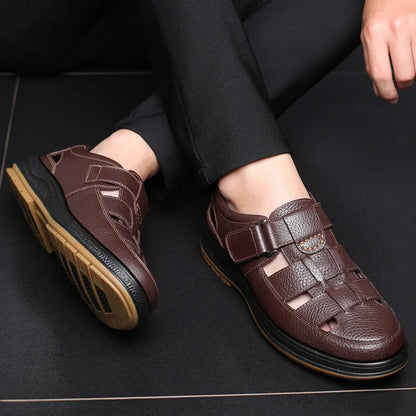 Genuine Leather Gladiator Sandals for Men - Al-Noor Bazaar