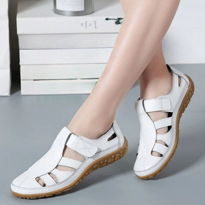 Women's Closed Toe Leather Sandals - Al-Noor Bazaar