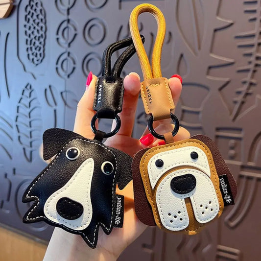 Leather Cat & Dog Keychain Bag Charm - Al-Noor Bazaar