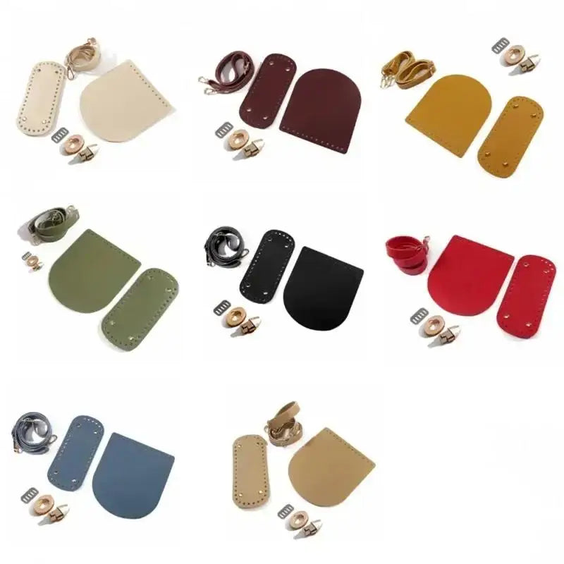 Woven Leather Bag Strap & Bottom Cover Set  Al-Noor Bazaar