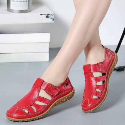 Women's Closed Toe Leather Sandals - Al-Noor Bazaar