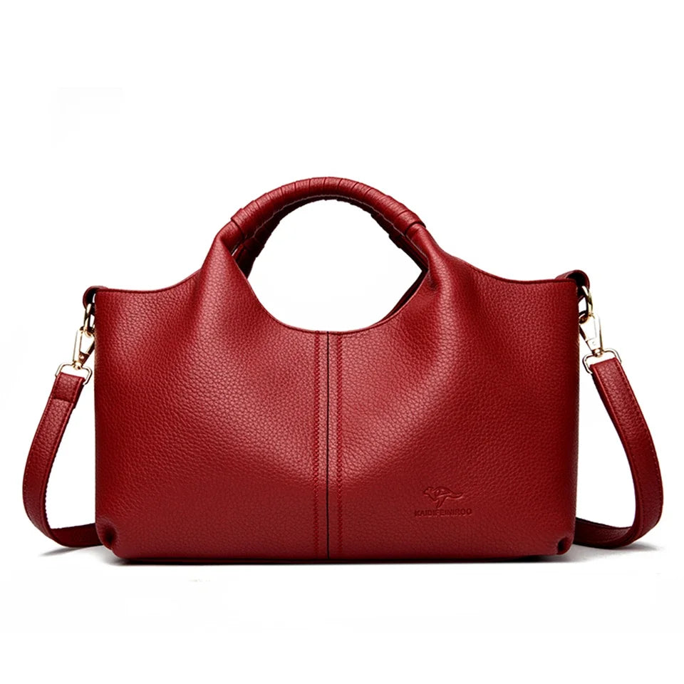 Soft Leather Tote Bag for Women - Al-Noor Bazaar