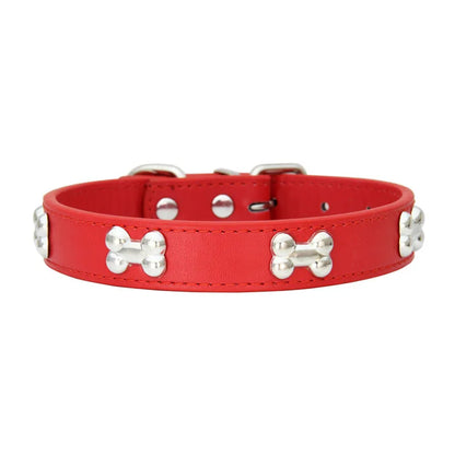 Leather Pet Collar for Small & Large Dogs - Al-Noor Bazaar